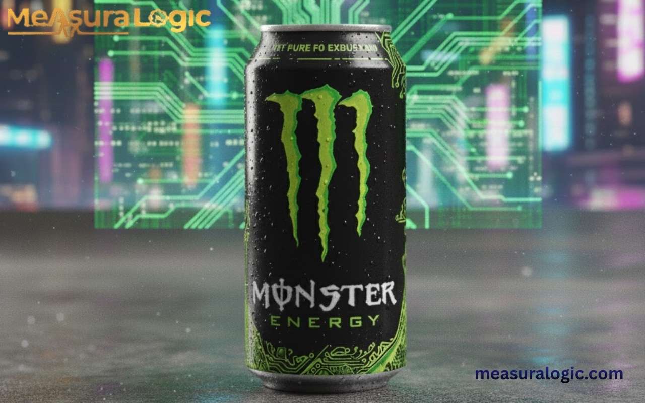 A regular Monster Energy can.