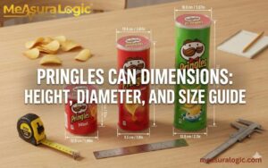 Pringles can dimensions guide comparing mini, standard, and mega sizes with height and diameter measurements.